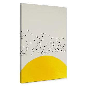 Canvas Print Kubistika - Birds 