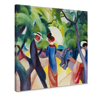 Macke - Promenade Canvas print 
