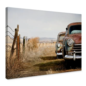 Old Rusted Cars Canvas print 