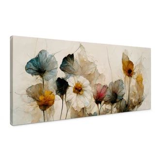 Canvas print Bouquet of dried flowers - Treechild - Panorama 
