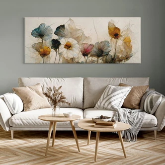 Canvas print Bouquet of dried flowers - Treechild - Panorama 