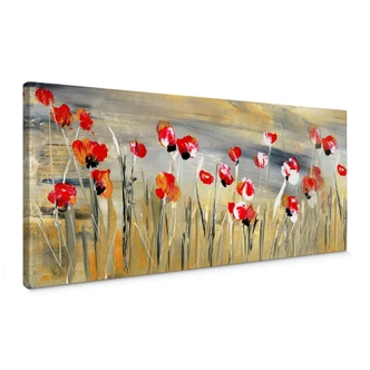 Niksic - Flower Meadow Canvas print panorama 