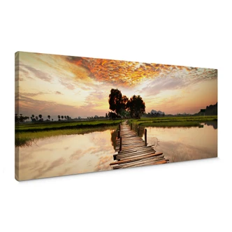 To the other Side - Panorama Canvas print 
