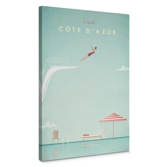 Canvas Print Henry Rivers - Côte d'Azur 