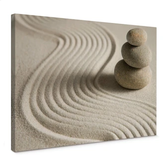 Stone in Sand 2 Canvas print 