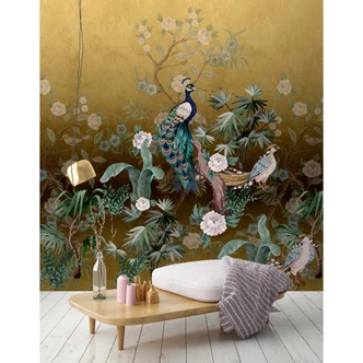 Livingwalls photo wallpaper Walls by Patel 3 Peacock  
