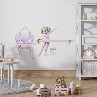 Wall sticker Agullo - Ballerina + Dresser 