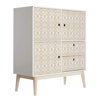 Furniture Wrap - self adhesive - Fredriksson - Golden Geometry 