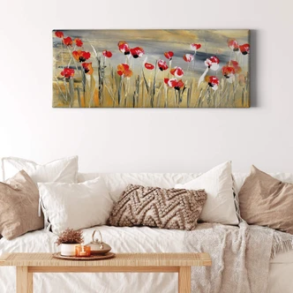 Niksic - Flower Meadow Canvas print panorama 