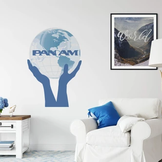 Wall sticker Pan Am World in my Hands 