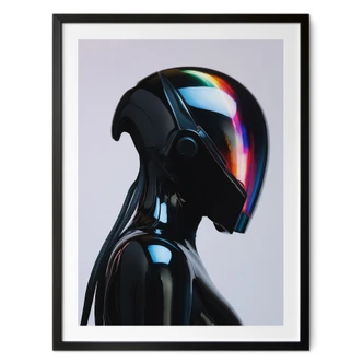 Poster Cyber Girl with helmet - Paksoylu 