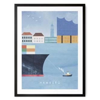 Poster Rivers - Hamburg 