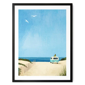 Poster Life in a van - holiday by the sea - Rivers 