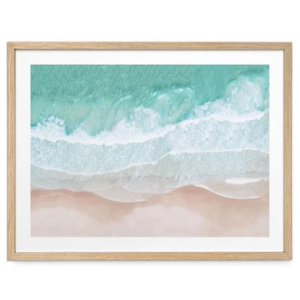 Poster Beach and sea - Gentle waves on the beach - Sisi & Seb 