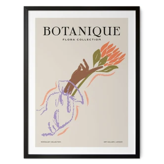 Poster Floral gesture with flower - Treechild 