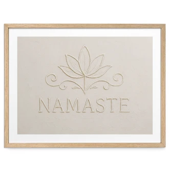 Poster Namaste with lotus - Treechild 