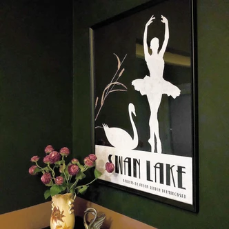 Poster Kubistika - Swan Lake 