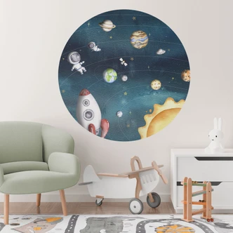 Wall sticker Space adventure with astronauts - Oliver Robins 