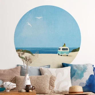 Wall sticker Life in a van - holiday by the sea - Rivers 