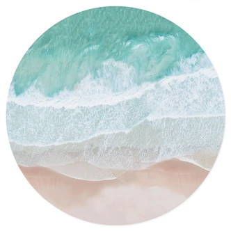 Wall sticker Gentle waves on the beach - Sisi & Seb - Round 