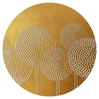 Wall sticker White pearl flowers - Grande 
