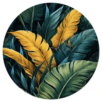 Wall sticker Colourful palm leaves - Jaszke 