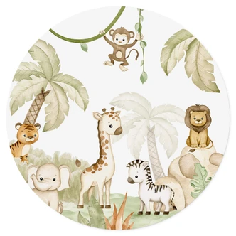 Wall sticker Oliver Robins - Animals and Palm Trees 