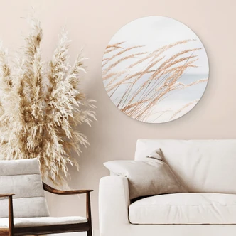 Alu-Dibond Wall Circle Dune Grass 