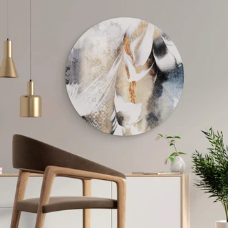 Alu-Dibond Wall Circle Fredriksson - Abstract Peace of Mind 
