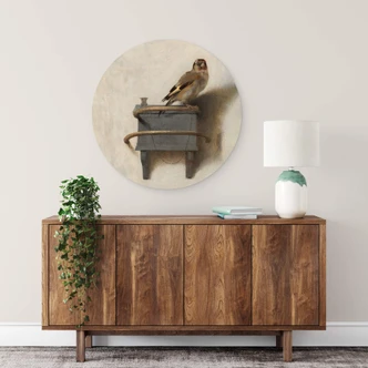Alu-Dibond Wall Circle Fabritius - the Gold Finch 