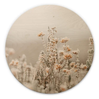 Wall Circle Wood Annie - Ice Flowers 