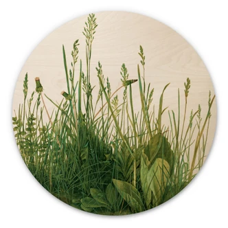 Wall Circle Wood Dürer - Great Piece of Turf 