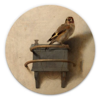 Wall Circle Wood Fabritius - the Goldfinch 