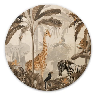 Wall Circle Wood Kikki Belle - Jungle Jive 