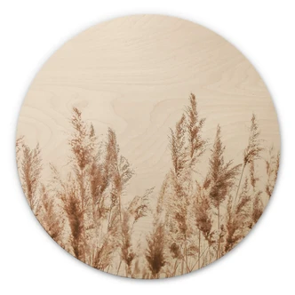 Wall Circle Wood Reeds 