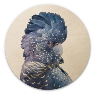 Wall Circle Wood Sisi & Seb - Blue Cockatoo 