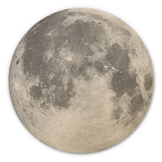 Wall Circle Wood Full moon 