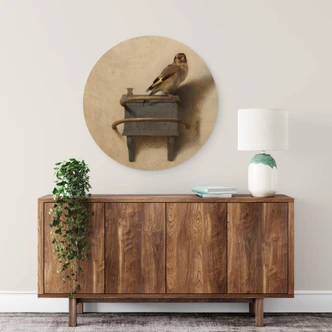 Wall Circle Wood Fabritius - the Goldfinch 