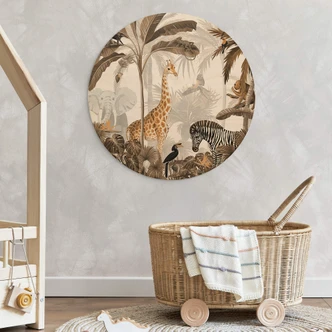 Wall Circle Wood Kikki Belle - Jungle Jive 