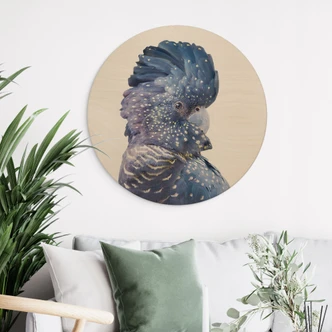 Wall Circle Wood Sisi & Seb - Blue Cockatoo 