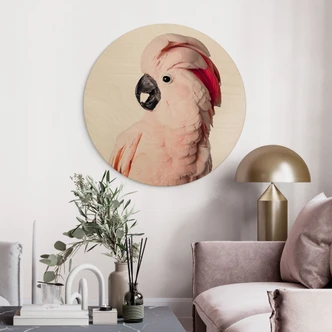 Wall Circle Wood Sisi & Seb - Pink Cockatoo 