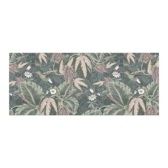 Self-adhesive kitchen splashback Hummingbird in a tropical forest - Bloomery Decor 