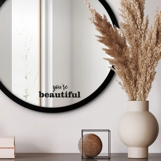 Mirror sticker You're beautiful 