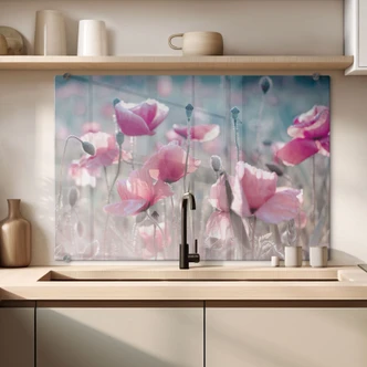 Splashback Delgado - Poppy Flowers 