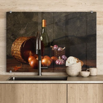 Laercio - Basket of Onions - Kitchen Splashback 