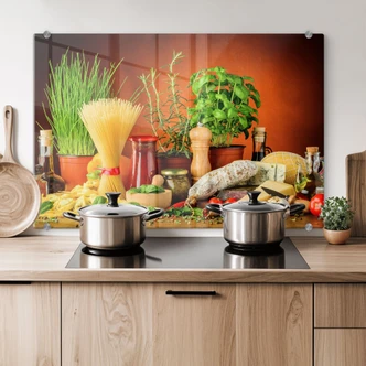 Italian Cooking - Kitchen Splashback 