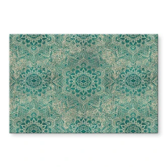 Kitchen Splashback Mandala Boho Gold-green - Bloomery Decor 