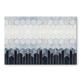Splashback Fredriksson - Blue & White Hexagons 