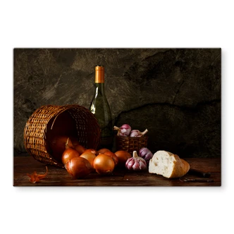 Laercio - Basket of Onions - Kitchen Splashback 
