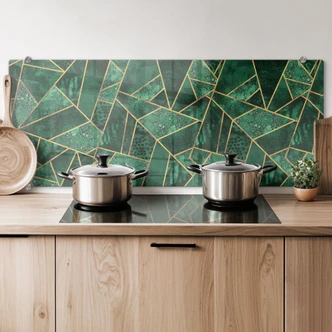 Splashback Fredriksson - Emeralds - panorama 
